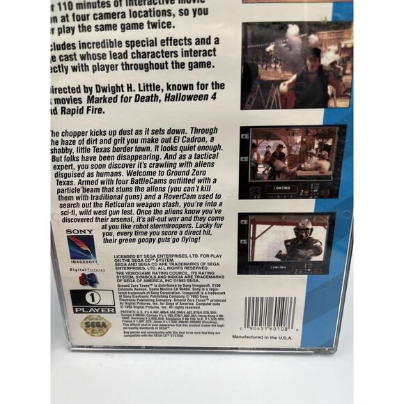 Ground Zero Texas (Sega CD, 1993) Complete With Foam! - Picture 4 of 11